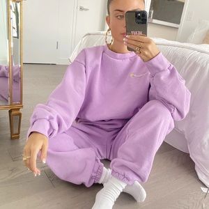 heavy manners lavender sweat set